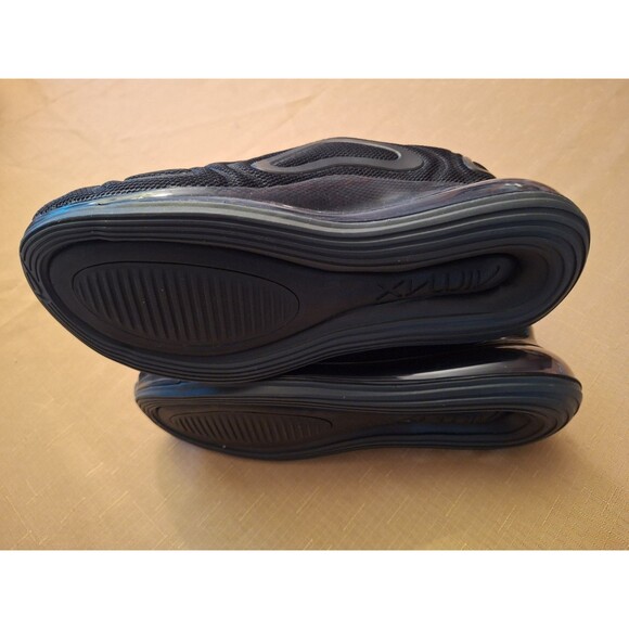 Nike Air Max 720 Triple Black Sneakers, Size 3.5Y / 5W - Brand New - Picture 6 of 8